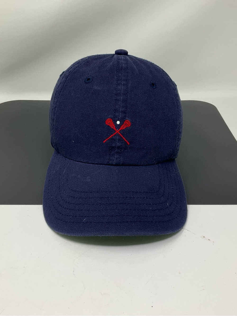 VINEYARD VINES Navy Whale Logo Baseball Hat